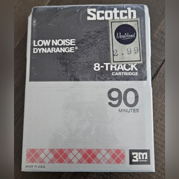 3M SCOTCH 90 MINUTE 8-TRACK TAPE LOW NOISE DYNARANGE Factory Sealed - Picture 1 of 3